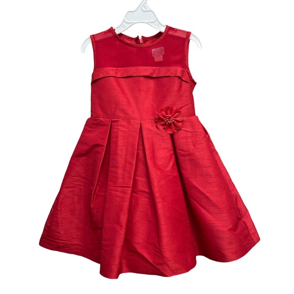 Luli & Me Other - New Luli & Me Girls Red Sleeveless Pleated Full Dress
